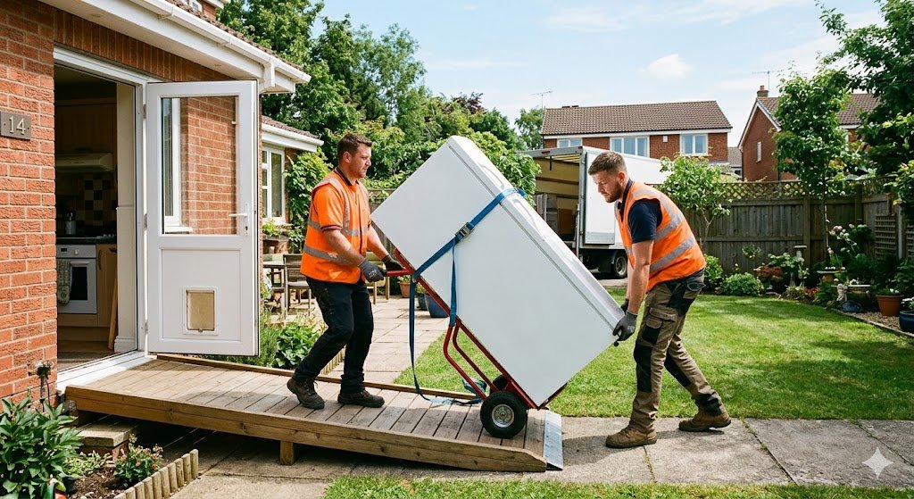 Old appliances ready for removal